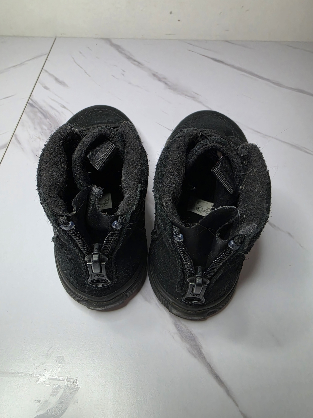 🚫SOLD🚫Vans Toddler Black High-Top Dneakers W/zipper Size 10C - Picture 3 of 4
